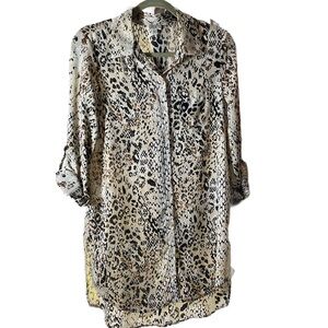 Printed long shirt size M